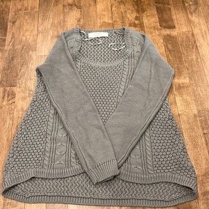Grey knit sweater
